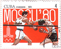 Почтовая марка: Москва-80. год выпуска 1979. Страна: Куба
